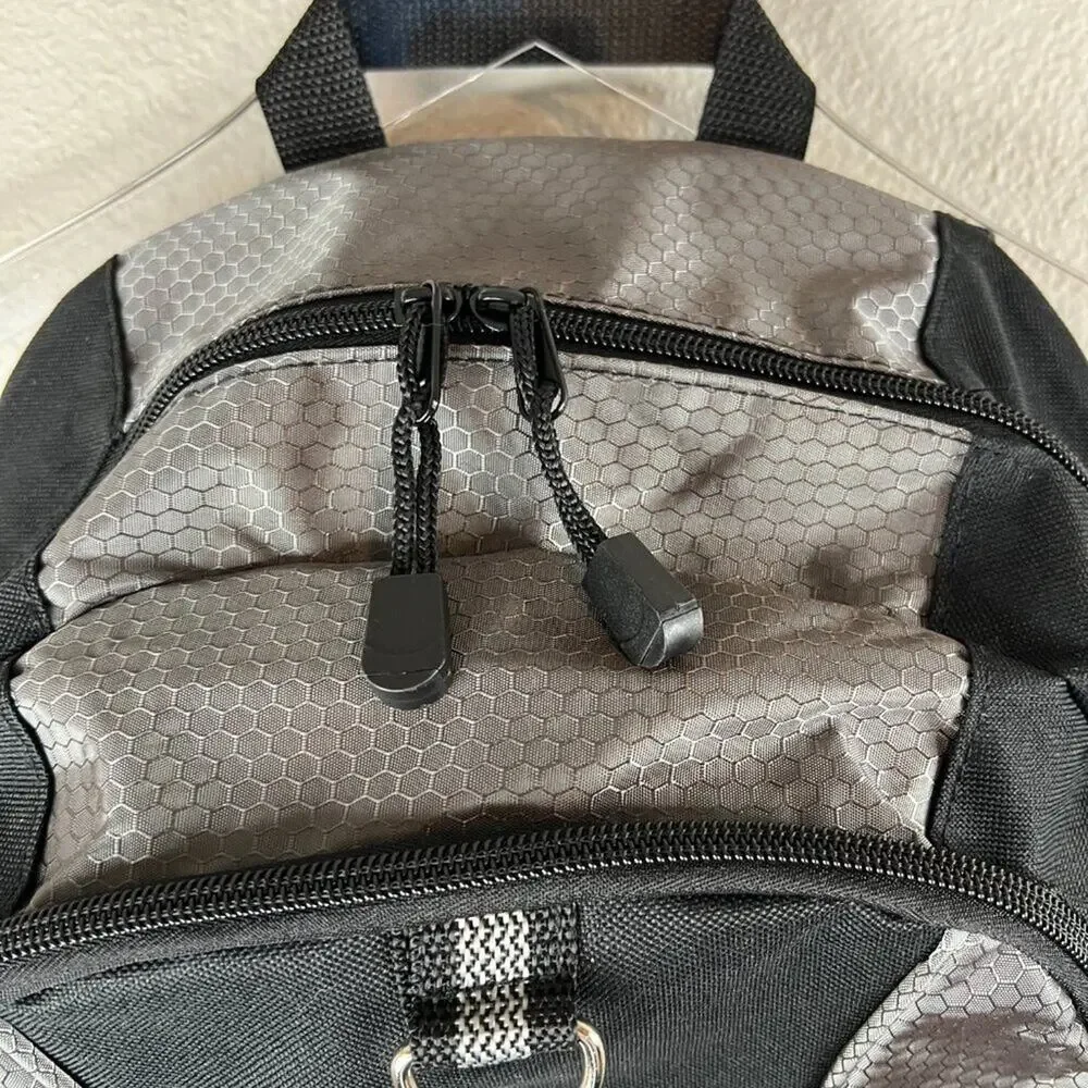 Higginbotham Port Authority Contrast Honeycomb Backpack‎ Black & Gray